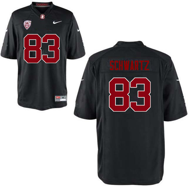 Men Stanford Cardinal #83 Harry Schwartz College Football Jerseys Sale-Black